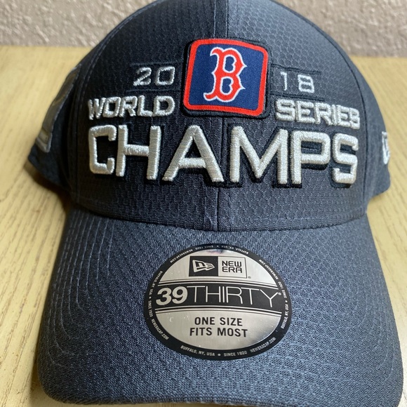 Boston Red Sox New Era 39thirty Flex 2018 World Series Champions Locker Room Hat - Picture 2 of 6